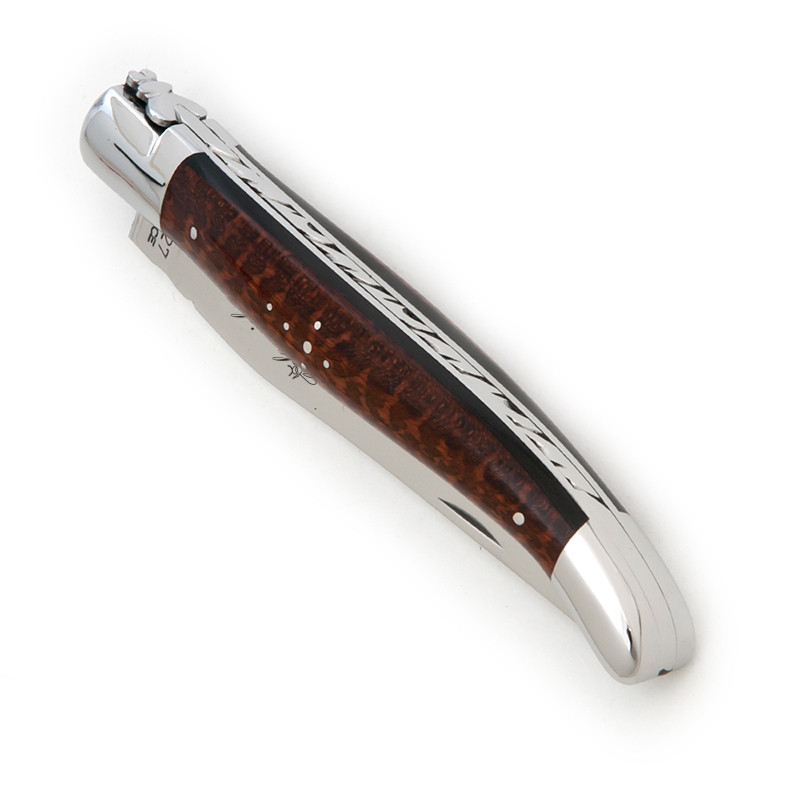 laguiole knife Ebony and Mimosa Wood handle