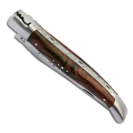 laguiole knife with stabilized walnut handle