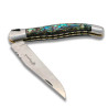 laguiole knife Abalone handle with double plates