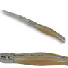 Couteau laguiole avec manche en pointe de corne blonde