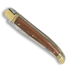 Couteau laguiole en bois de palissandre avec son étui