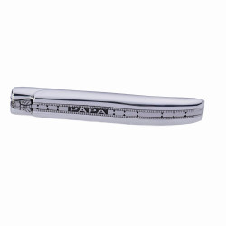 Couteau laguiole aluminium avec gravure sur le dos