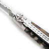 laguiole Fleur de Lys avec manche en croûte de Bélier