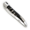 laguiole Fleur de Lys avec manche en croûte de Bélier