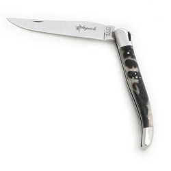 laguiole Fleur de Lys avec manche en croûte de Bélier