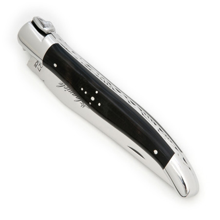 Eagle laguiole with Buffalo bark horn handle