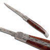laguiole knife with Maltese cross, amboina wood handle