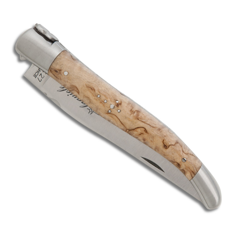 Shamrock laguiole with birch wood handle