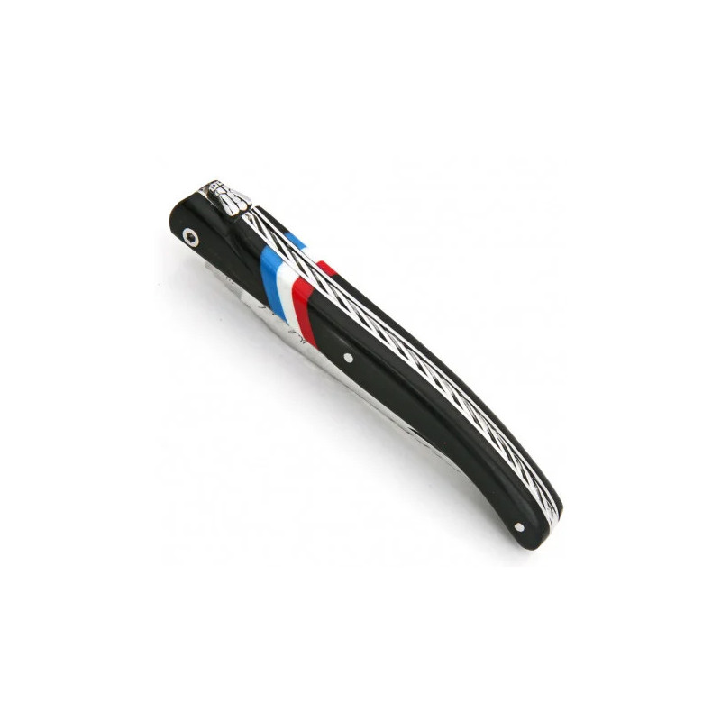 Couteau laguiole ébène avec drapeau français