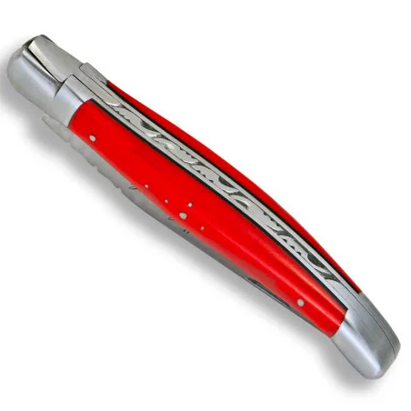 laguiole design style bee with orange G10 handle