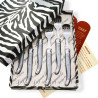 Coffret de  6 fourchettes laguiole ABS de couleur grise