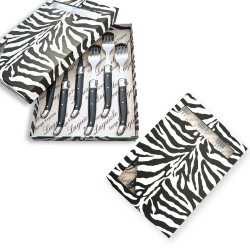 Coffret de  6 fourchettes laguiole ABS de couleur noire