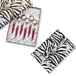 Box of 6 laguiole teaspoons in fuchsia