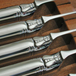 Set of 6 Advantage laguiole steak knives stainless steel polished finish