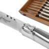 Coffret de 6 couteaux steak laguiole forgés avec finition brillante