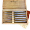 Set of 6 laguiole steak knives with design style