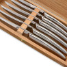 Set of 6 laguiole steak knives with design style