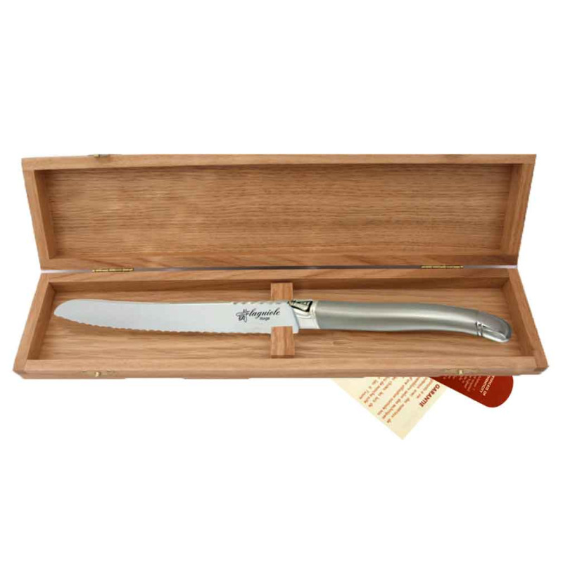 Prestige Range laguiole bread knife - Sandblasted finish