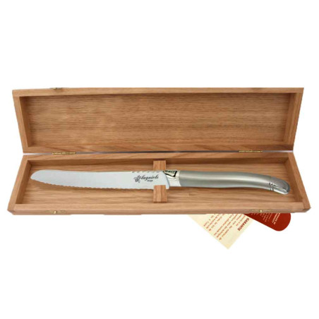 Prestige Range laguiole bread knife - Sandblasted finish