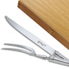Prestige range laguiole carving set Polished finish