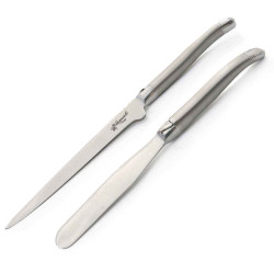 Prestige range laguiole Foie gras server sandblaster finish
