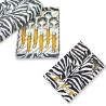Box of 6 yellow ABS laguiole soup spoons