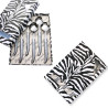 Box of 6 gray laguiole ABS soup spoons