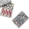 Box of 6 laguiole ABS fuchsia soup spoons
