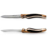 laguiole bird steak knives with ebony and olive wood handle
