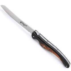 laguiole bird steak knives with ebony and thuya burl wood handle