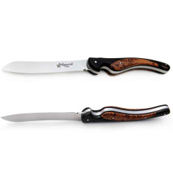 Couteaux steak laguiole oiseau en ébène et  bois de thuya