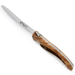 laguiole bird steak knives with olive and rosewood  handle