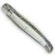 Couteau Laguiole manche en pierre blanche d’izmir - Image 1941