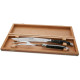 Laguiole Carving Set Black Horn Handle with stainless steel bolsters - Image 1969