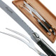 Laguiole Carving Set Black Horn Handle with stainless steel bolsters - Image 1970
