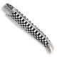 Laguiole Freemason’s Knife with black and white checkerboard handle - Image 1989