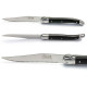 Set of 6 Laguiole steak knives ABS black - Image 2062