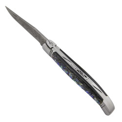 Laguiole abalone lame damas ressort note de musique