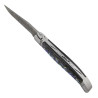 Laguiole abalone Damascus blade with musical note spring