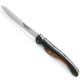 Laguiole bird steak knives with ebony and thuya burl wood handle - Image 2373