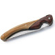 Laguiole bird damascus knife in olive wood and violet wood - Image 2469