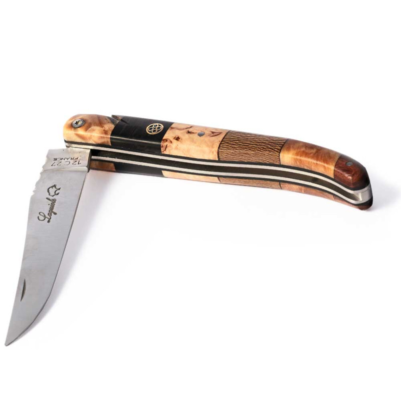 laguiole knife olive wood handle closed - Image 2715