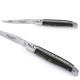 laguiole knife black horn handle with stainless steel bolsters - Image 2720