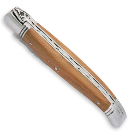 laguiole freemason’s knife with juniper burl handle - Image 2748