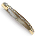 Laguiole pocket knife with antler handle and stainless steel bolsters - Image 2775