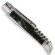Laguiole pocket knife with black horn handle and stainless steel bolsters - Image 2776