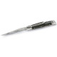 laguiole knife with corkscrew ebony handle and stainless steel bolsters closed - Image 2779