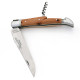 laguiole freemason knife juniper burl handle with corkscrew - Image 2799