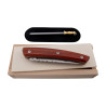 Couteau pliant le Thiers en bois de rose avec coffret et affuteur