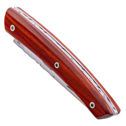 Couteau pliant le Thiers en bois de rose avec coffret et affuteur